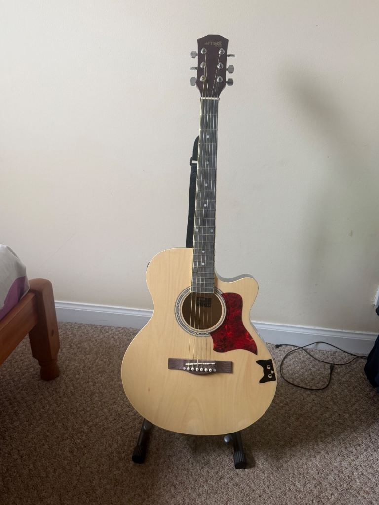     Acoustic Guitar Bundle with Amp, Case & Accessories – Complete Set