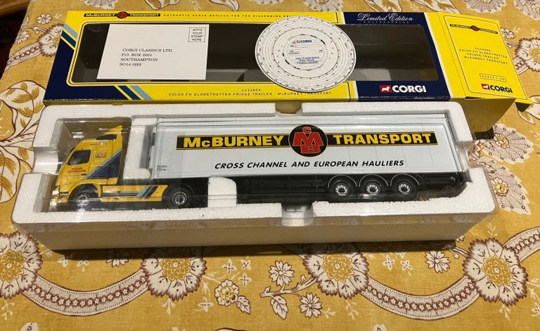 Corgi CC12409 Volvo FH Globetrotter 'McBurney Transport'