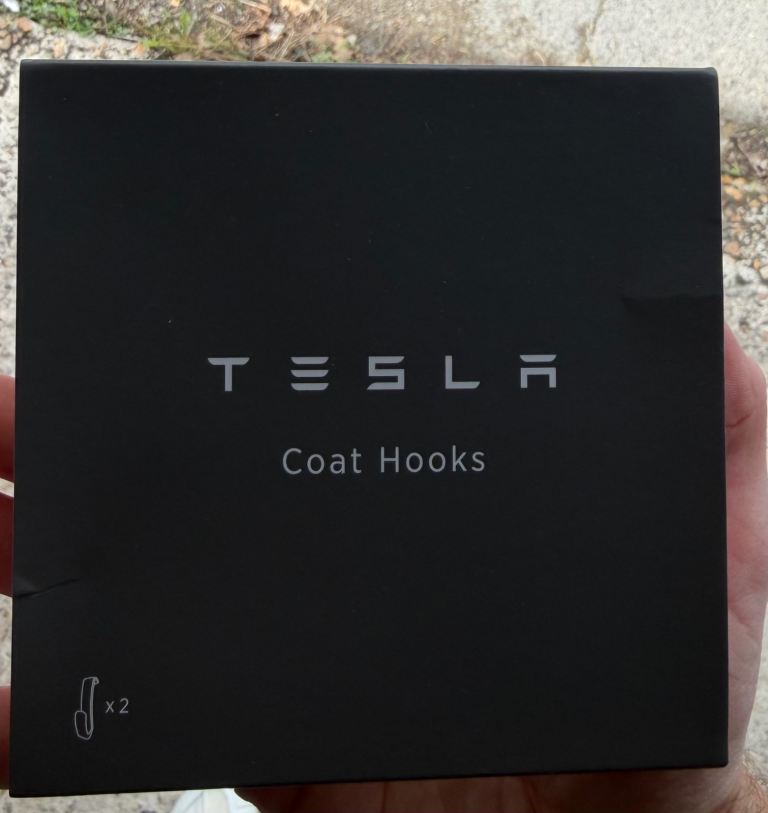 Tesla Coat Hooks Model S/X