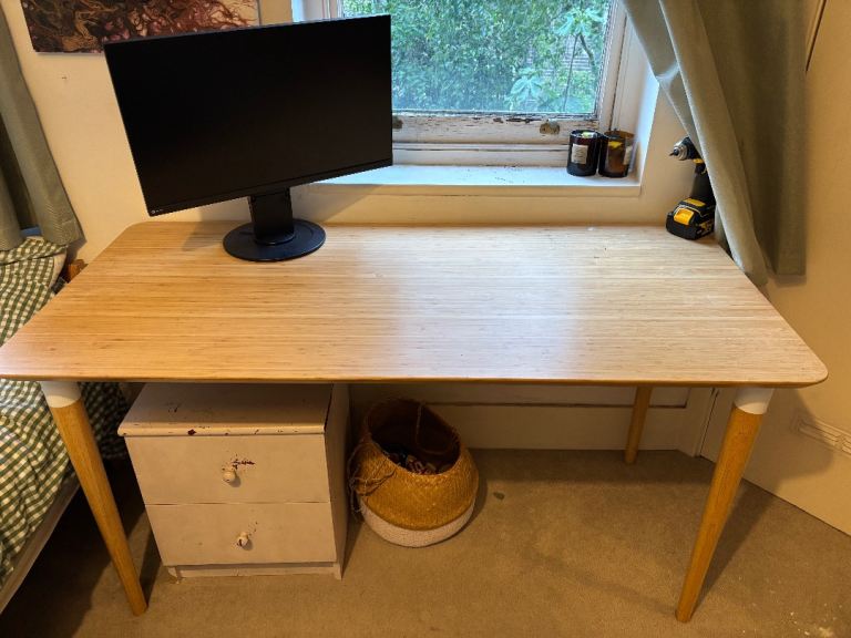 Lovely IKEA Bamboo Office desk