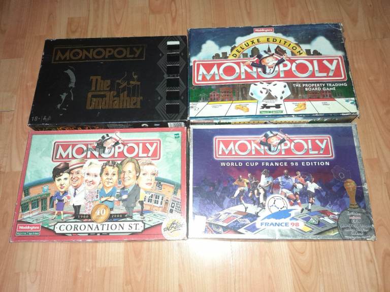 4 x monopoly sets Godfather france 98