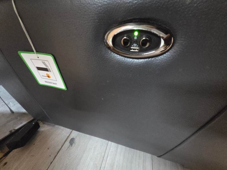 Harveys dark grey GENUINE leather electric recliner 3+2 seater sofas