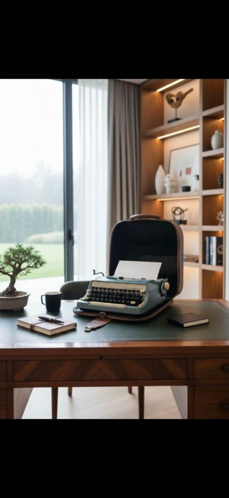 ​Vintage 1960s Imperial Good Companion 7 | Dark Academia Aesthetic | Rare Blue & Ivory Typewriter 