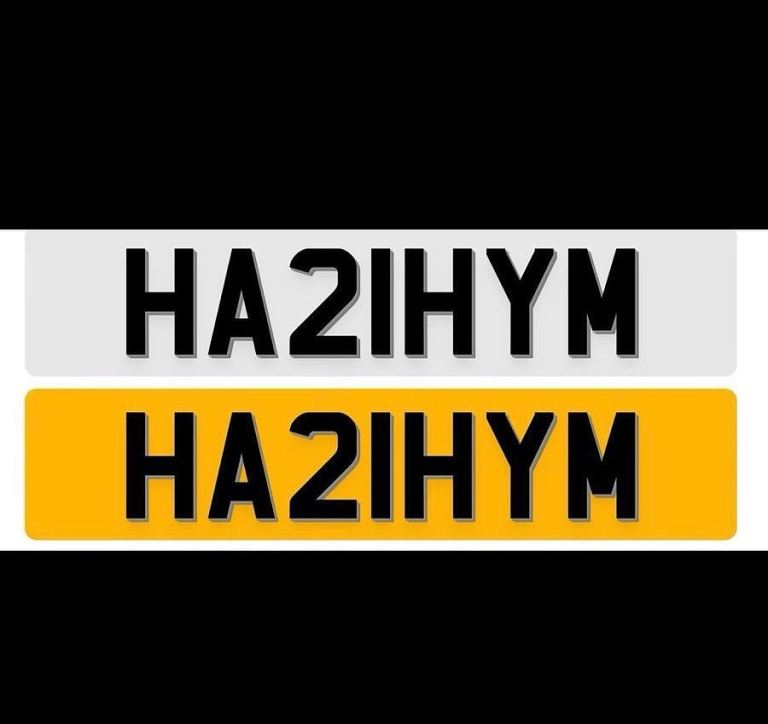 PRIVATE NUMBER PLATE HASHEM/HASHYM