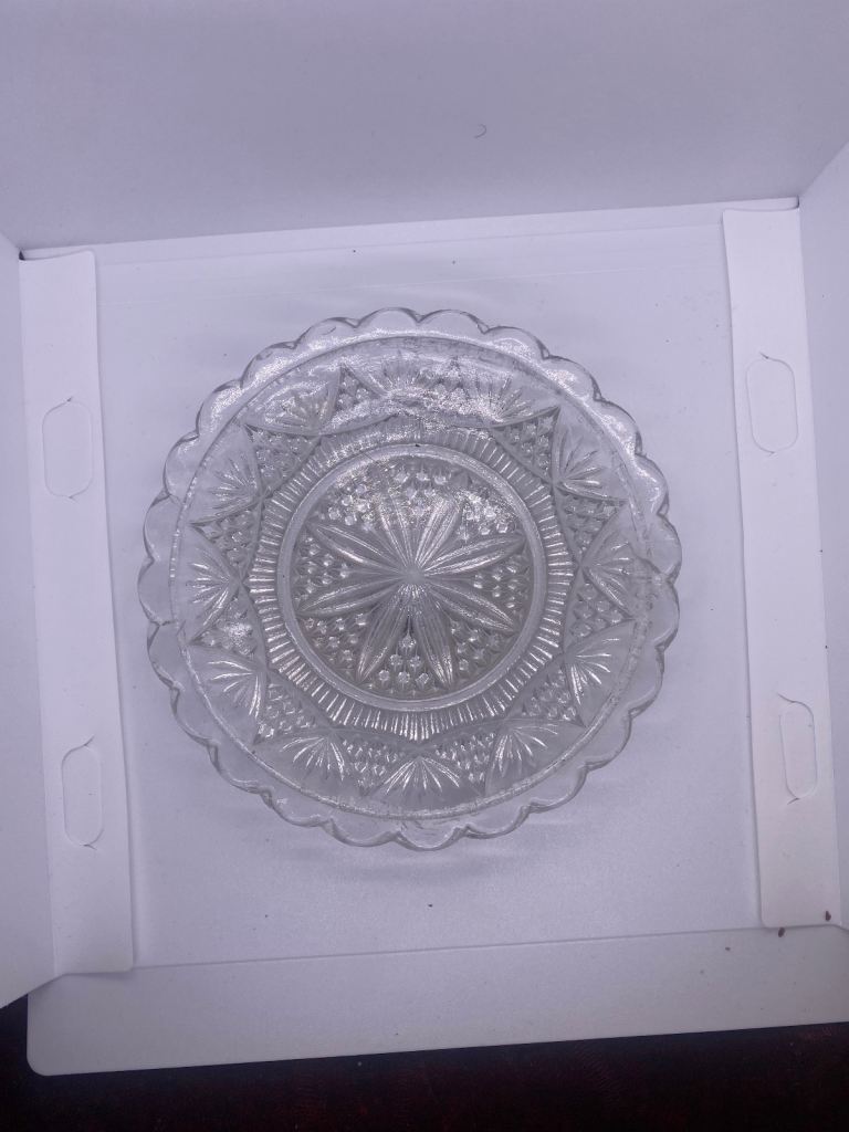 Antique small glass dish possible sweet dish 