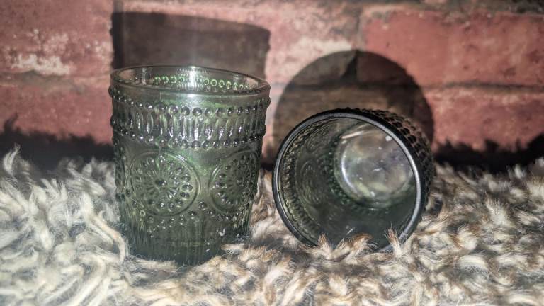 6x Green Boho Candle Holder table decorations (Celebrations/weddings)