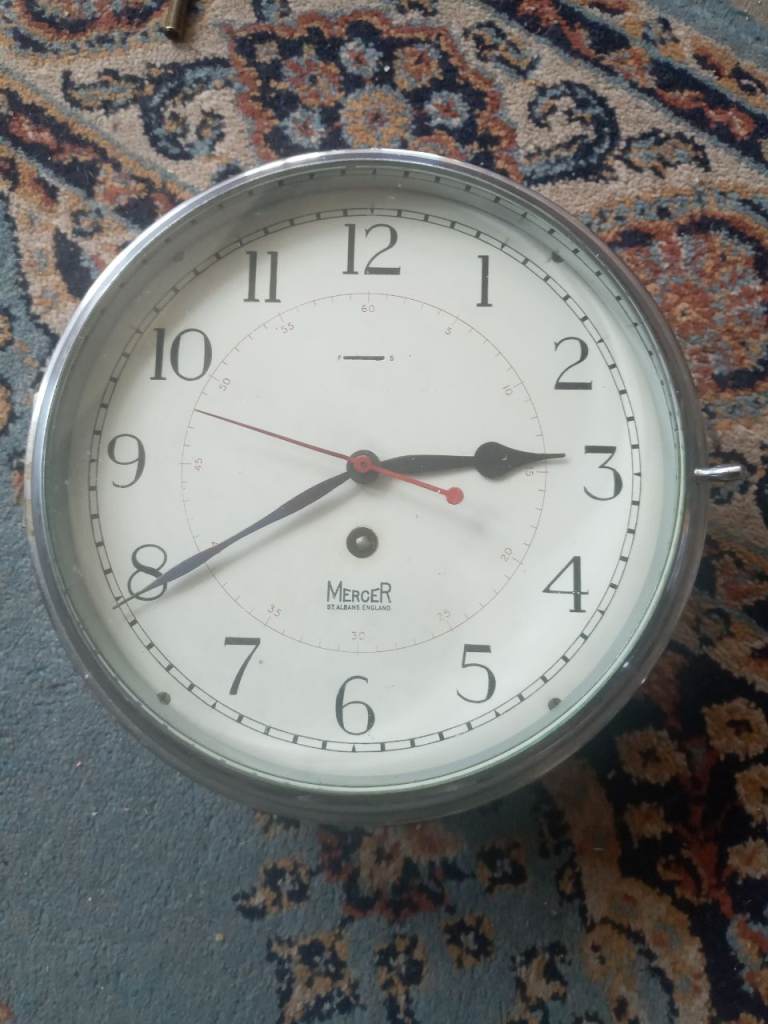 LOVELY MERCER (OF AT ALBANS) SHIP CLOCK