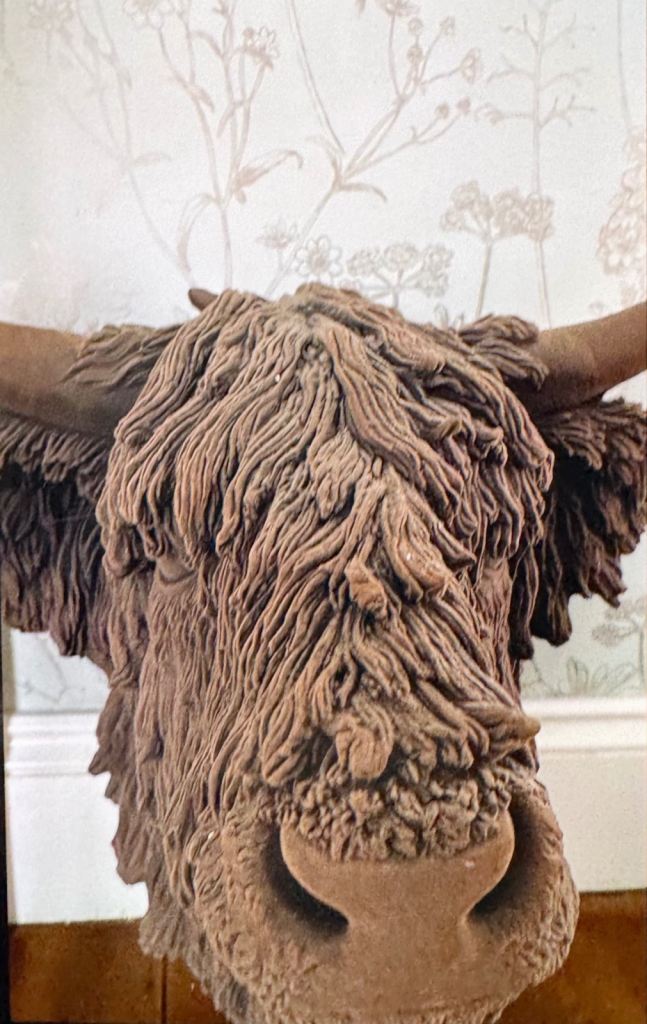 John Lewis Cow Head Sculpture