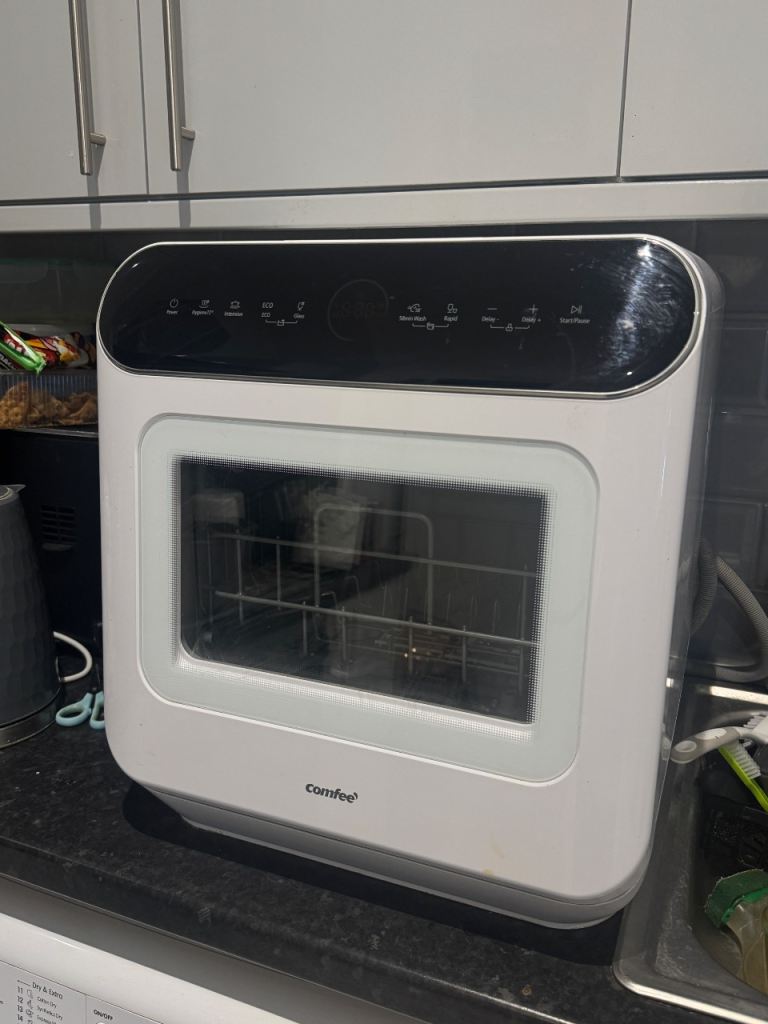 Comfee Mini Dishwasher - White, As Good As New