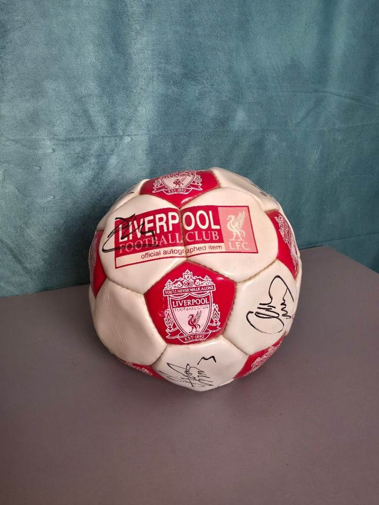 Signed Liverpool Football Club Official Ball including Gerrard and Torres