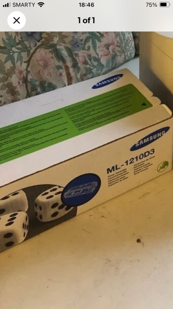 Samsung ML-1210 cartridge original samsung  £60 ono