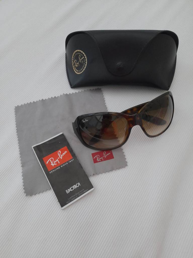 Ray Ban RB 4118 710/51 2N Vintage Butterfly Oval Havana Sunglasses