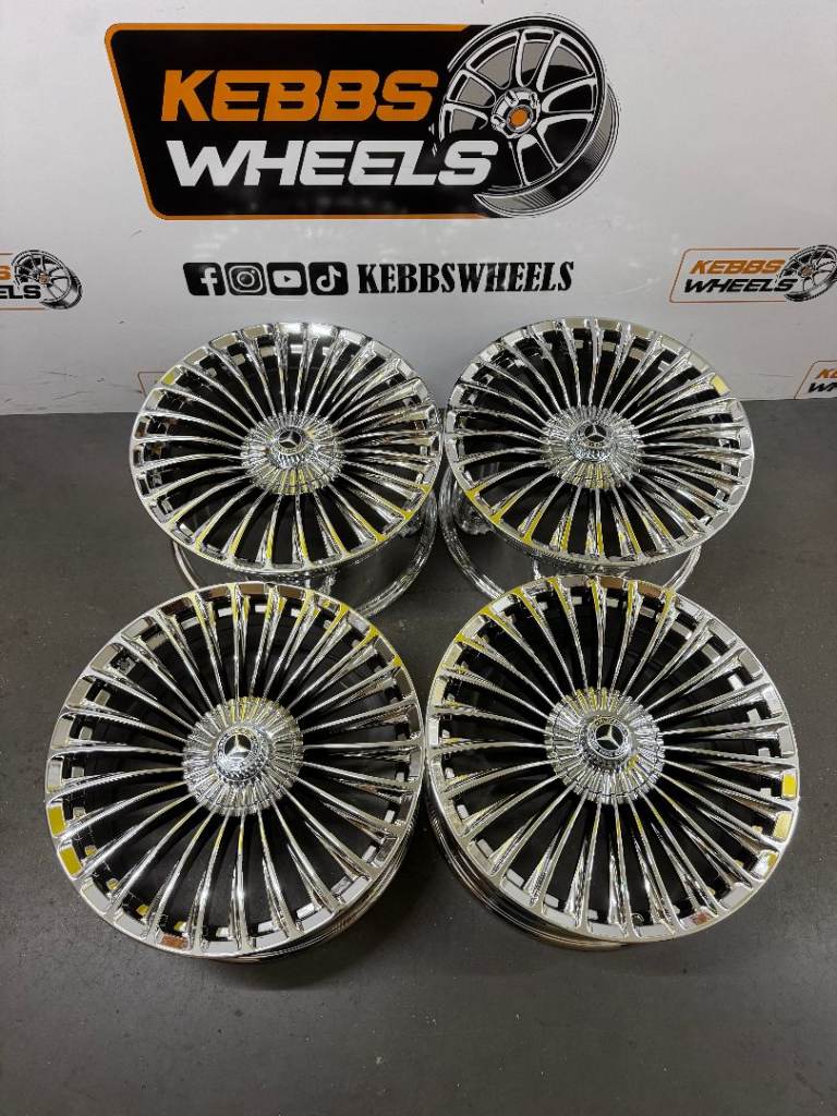 20" 2025 MAYBACH MERCEDES TURBINE TWIST STYLE ALLOY WHEELS C CLASS E CLASS S CLA