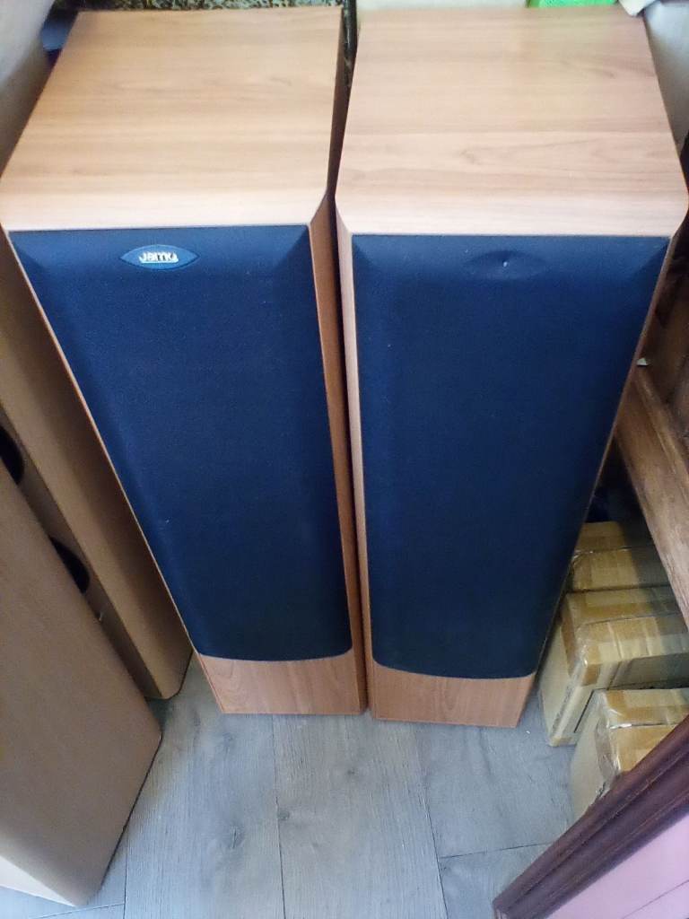 A pair of jamo coronet 175 speakers