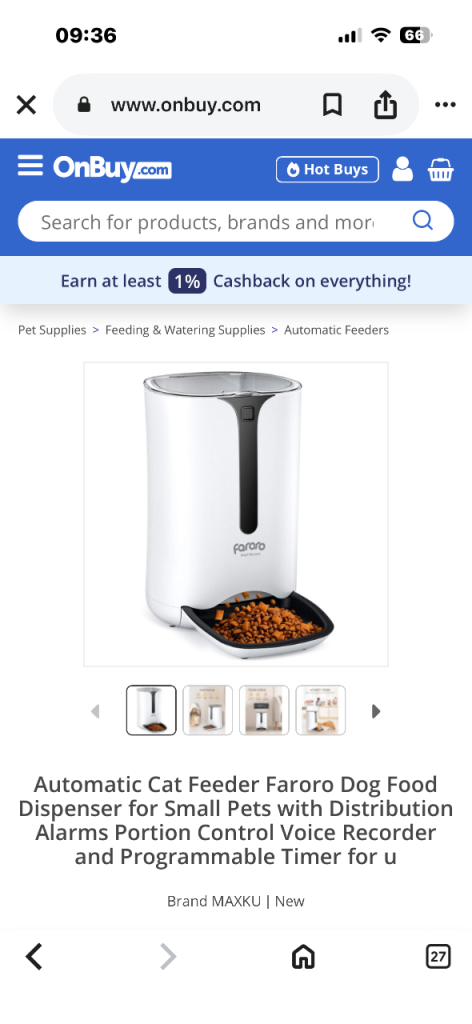 7 L automatic dog/cat feeder 