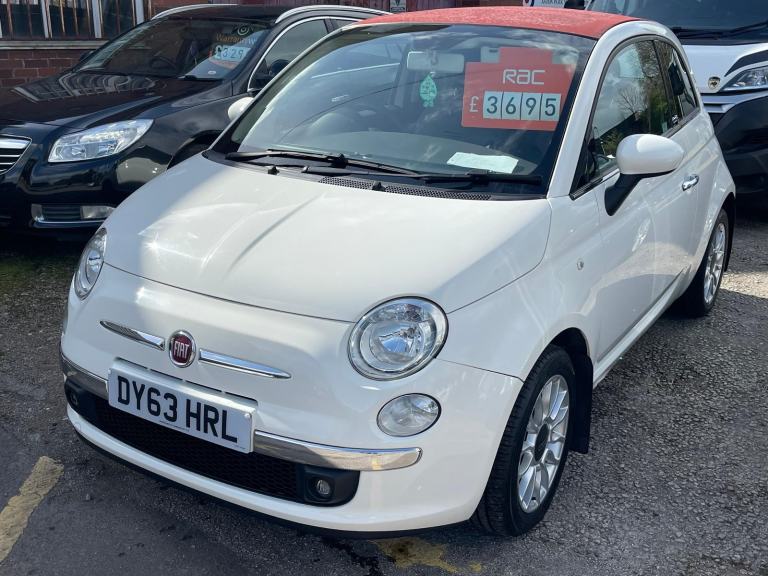 Fiat 500 cabriolet (63) plate £20 tax super spec 
