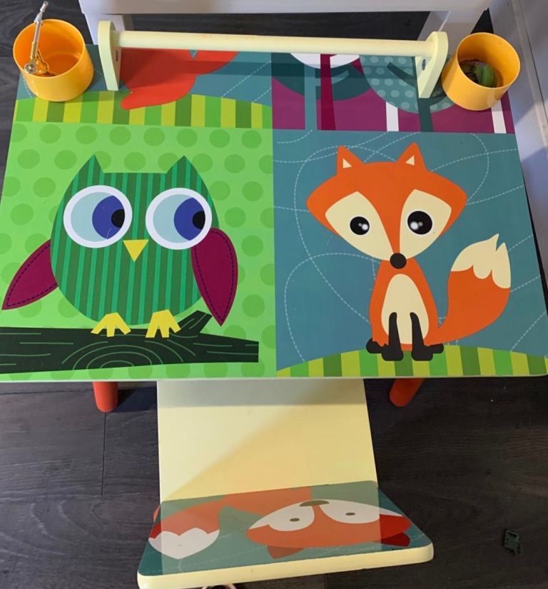 Desk & chair set and Lego Table