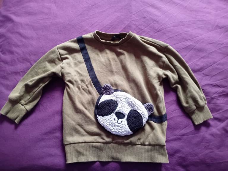 Child's Top with Pouch Age 2-3