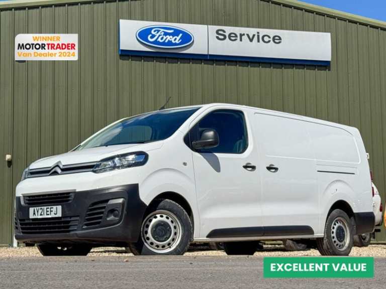 2021 Citroen Dispatch XLWB L3H1 Low Roof Enterprise 1200 Air Con Sensors EURO 6 Panel Van Diesel ...