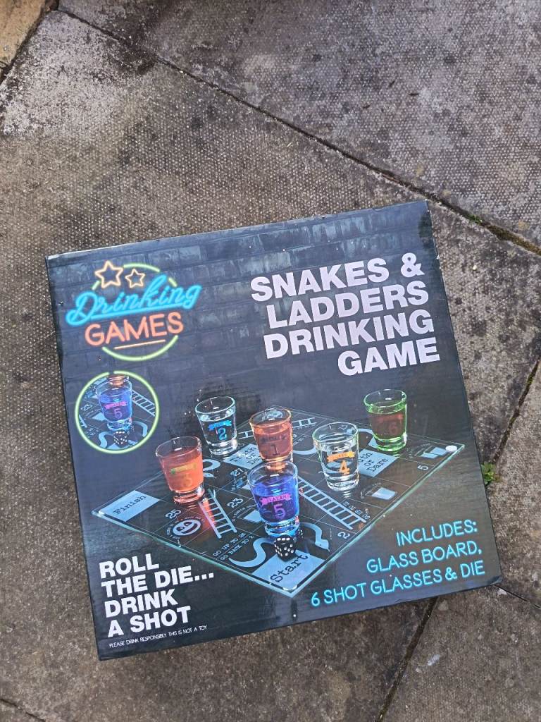 Snakes and ladders drinking game