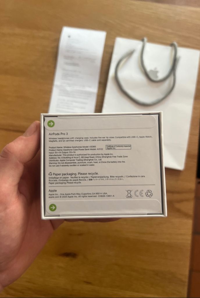Apple AirPods Pro 3 Brand New, Sealed Box