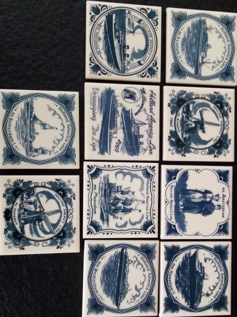 Delft Blue Dutch Ceramic Coasters.