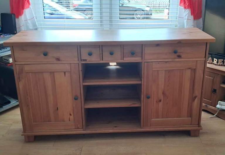 Large Solid Oak Sideboard