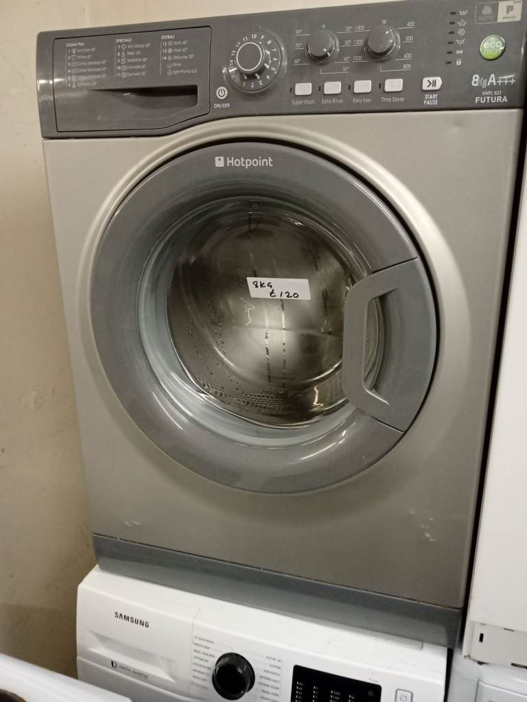 Hotpoint 8kg washing machine inverter motor 1400 spin big size drum good size £130