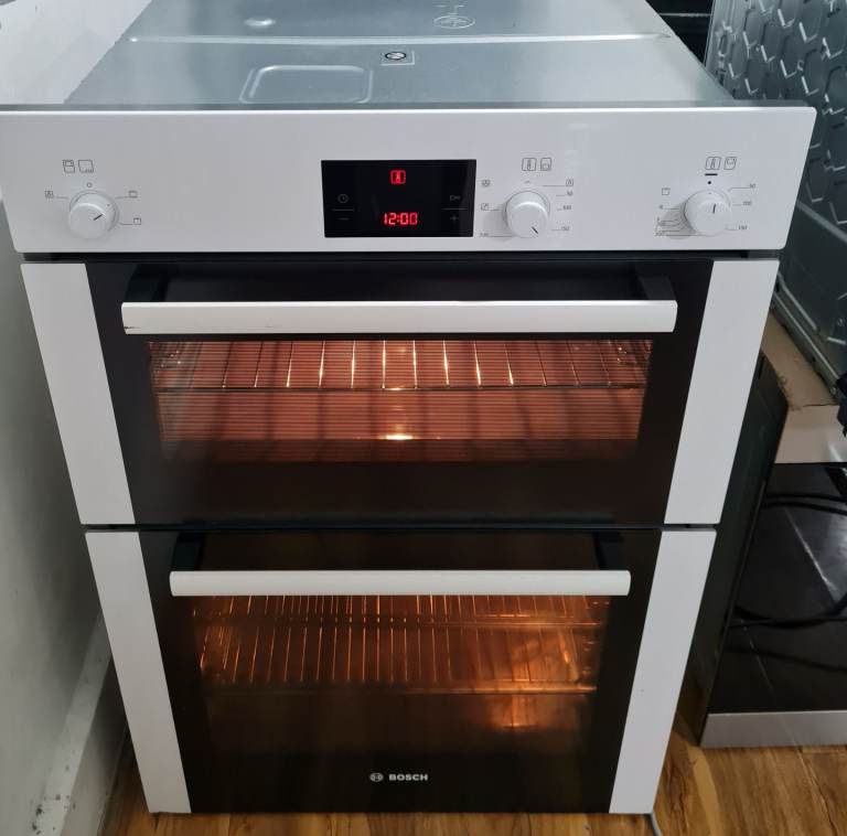 Bosch double electric oven built-in white 