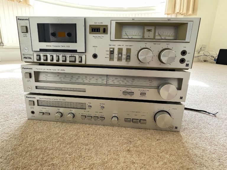 Panasonic Stereo System with Cassette Deck, Tuner & Amplifier