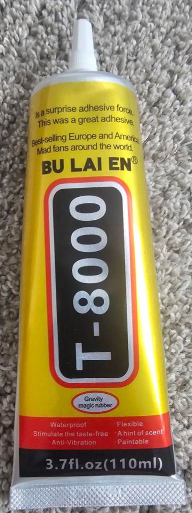 T-8000 110ml Adhesive glue in Black for Mobile phone Tablet Laptop Electronics Jewellery - New