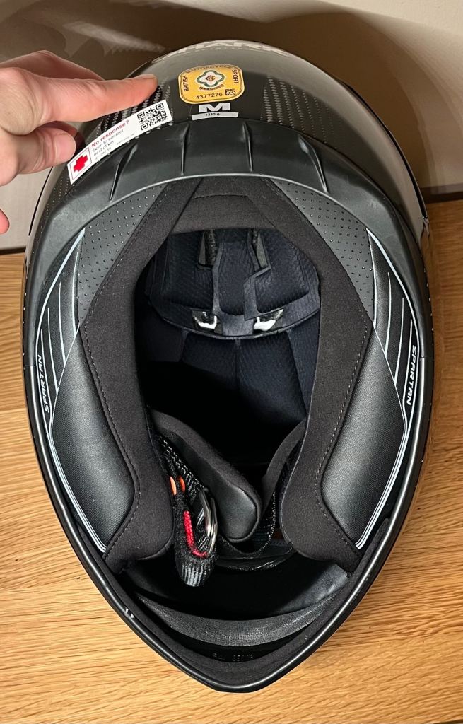 Shark Spartan Carbon - Skin Black/Anthracite Motorcycle Helmet