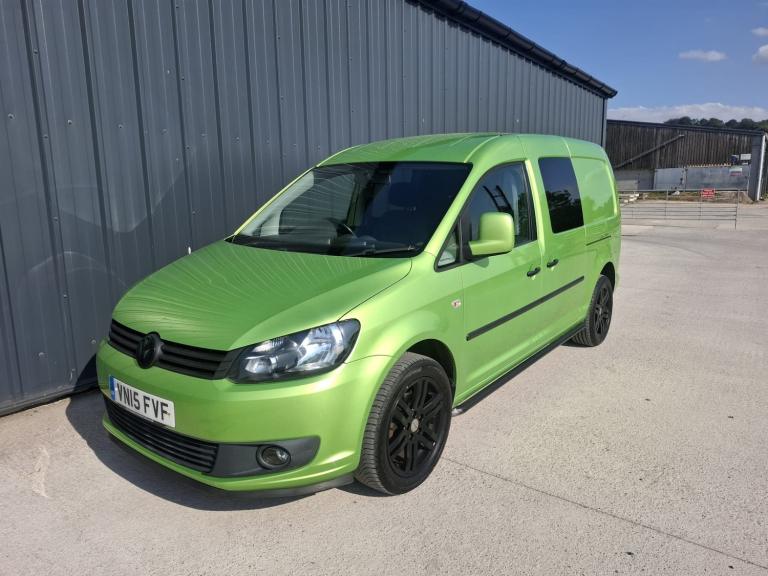 Volkswagen Caddy Maxi Kombi Camper, 5 Seats, Rear Bed, Tailgate, VIPER GREEN!!