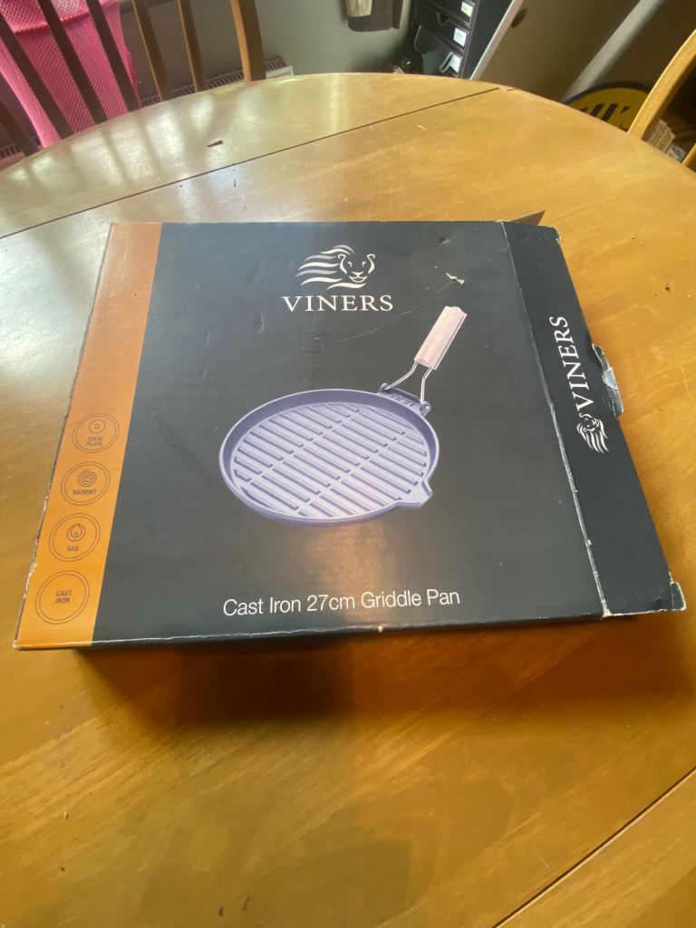 Viner 27 cm cast iron griddle pan