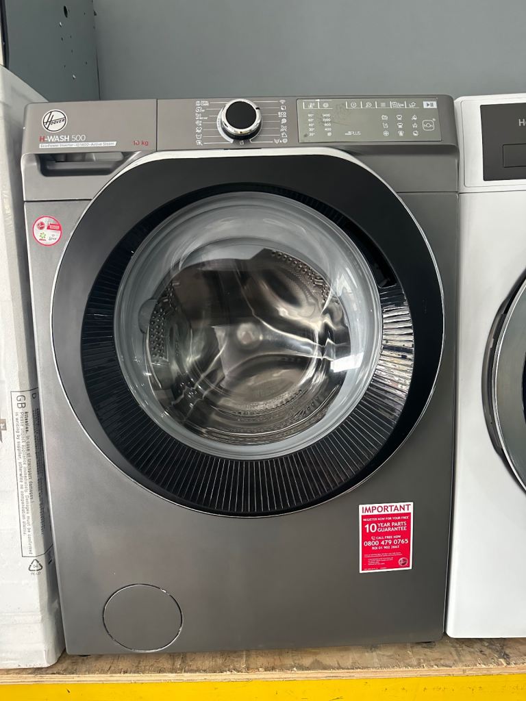 Hoover H-wash 500 silver good condition 10KG A++ washing machine 