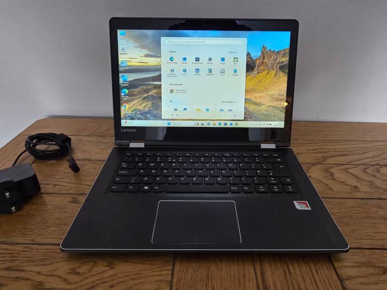 Lenovo Yoga Touch screen laptop foldable 2 in 1 8GB Ddr4 Ram 128GB ssd win 11