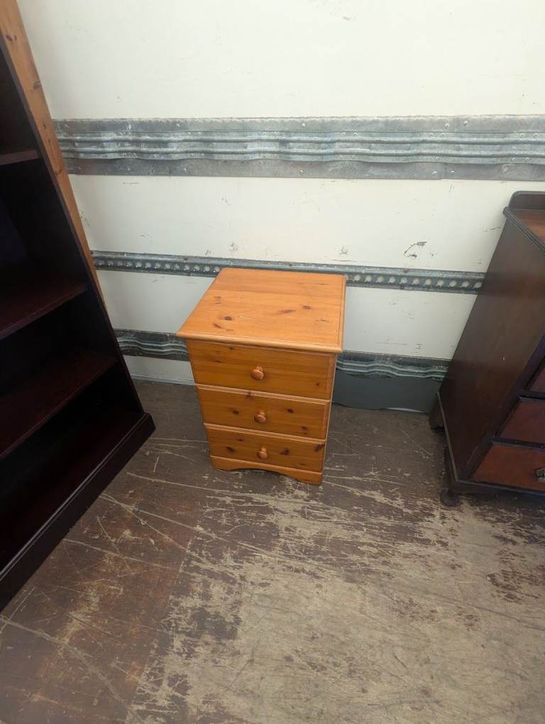 Pine Single Blanket Box with 3 Drawers