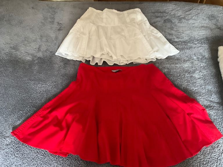 image for 2 x size 14 RED HERRING short lined skirts. About 50cms long. BUNDLE price thanks 