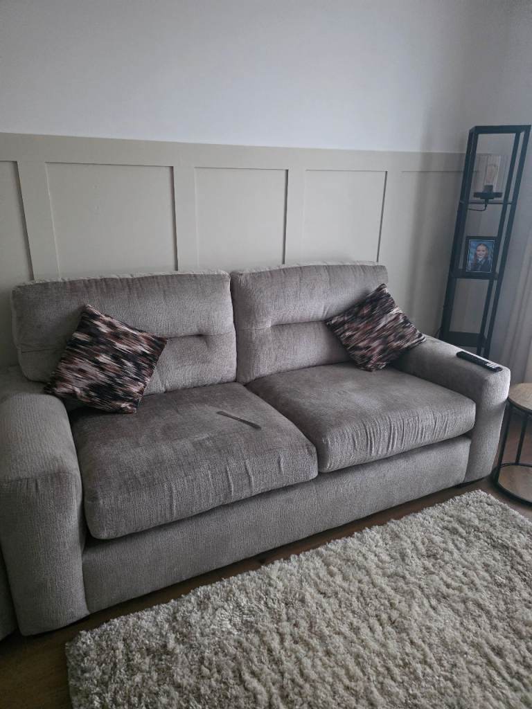 Mink 3 seater and love chair