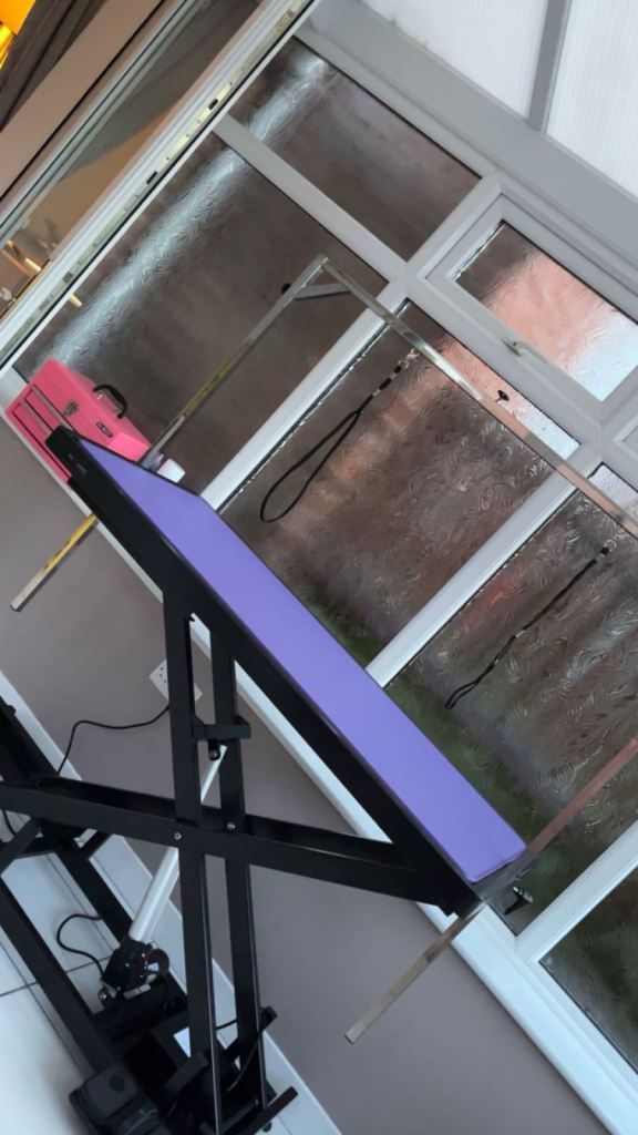 Dog grooming table 