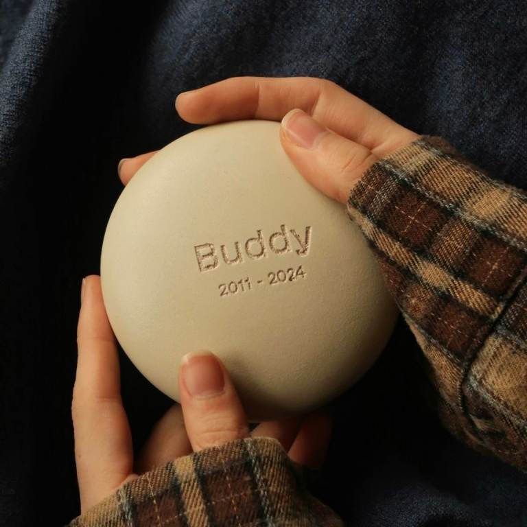 Remembrance Stone made from pet ashes (Standard)