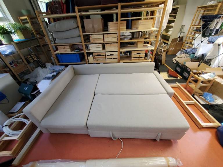 IKEA sofa bed with storage