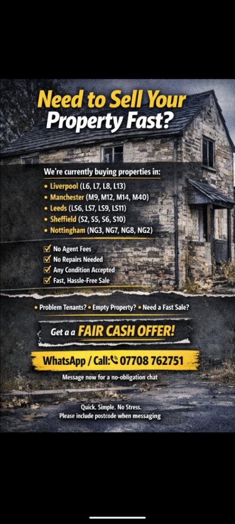 We can help you sell your house fast.