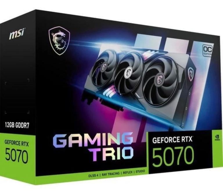 MSI GeForce RTX 5070 Gaming Trio 12GB GDDR7 Graphics Card