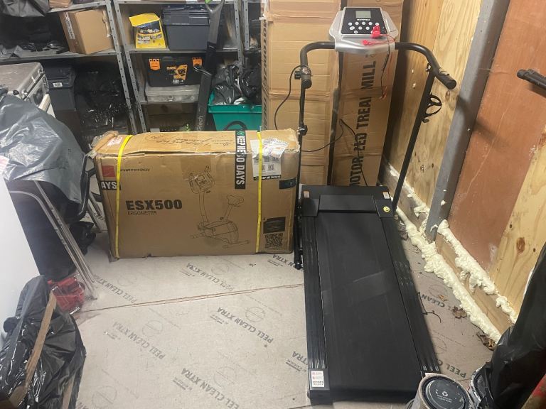 Exercise bike sports tech esx500 brand new and besportble running machine 