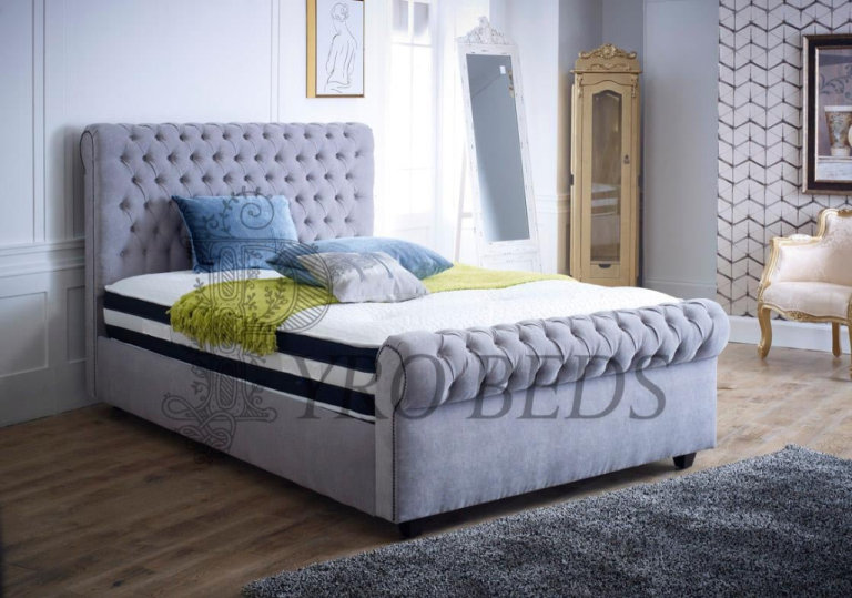 A Selection Of Luxury Double Bed Frames With Memory Mattress Included Available Asap