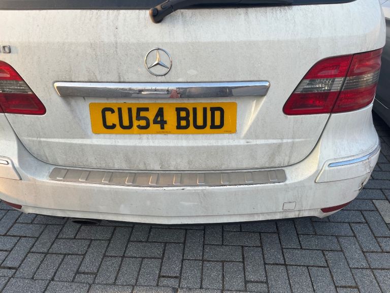 C U5 4 BUD number plate 