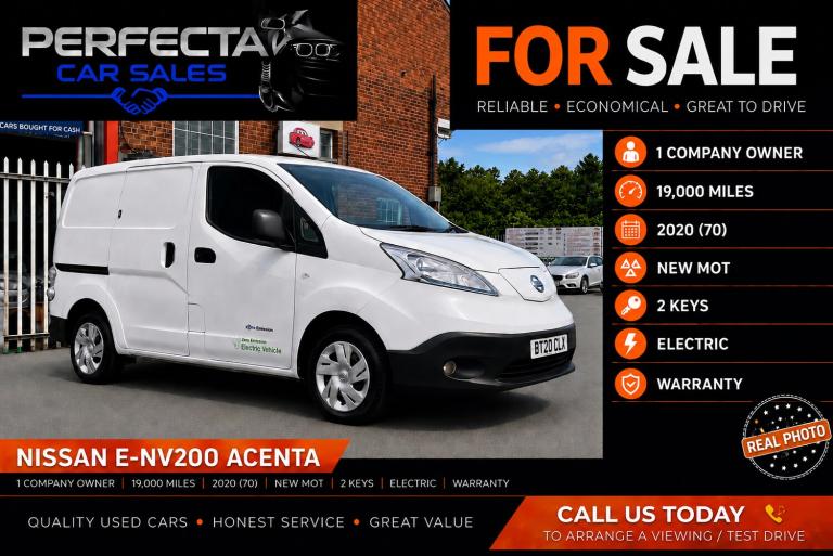 NISSAN EV-200 80kW Acenta Auto , NO VAT.!! 1X Owner , 2 Keys, NEW MOT.! WARRANTY