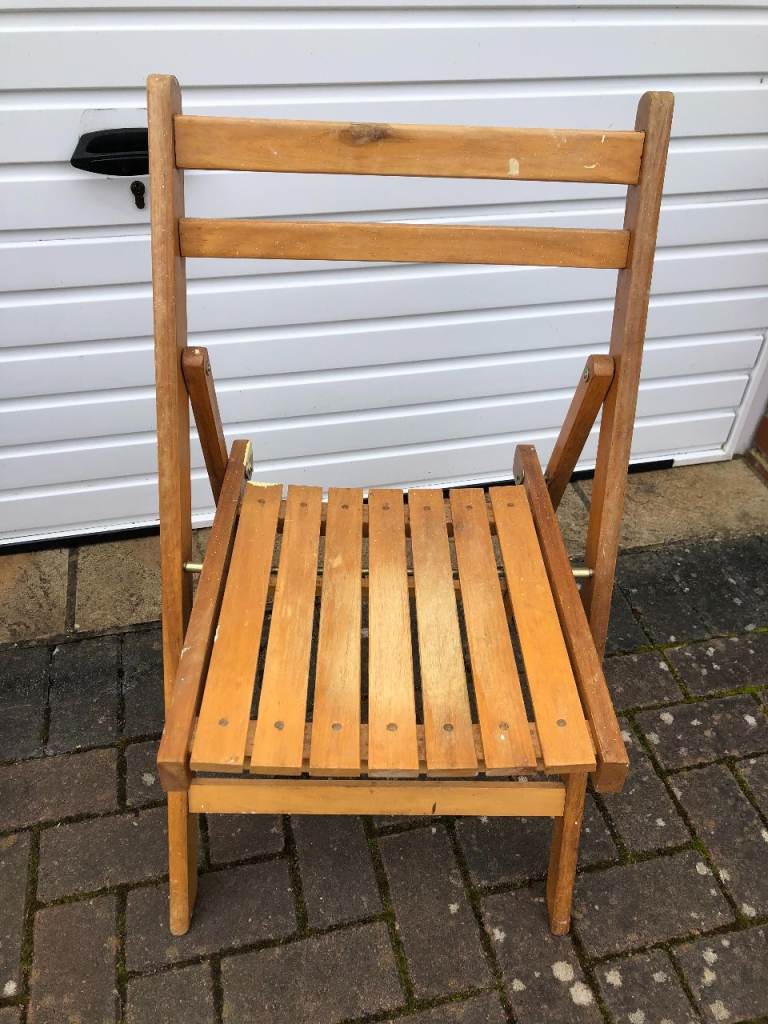 Chair retro  folding wooden
