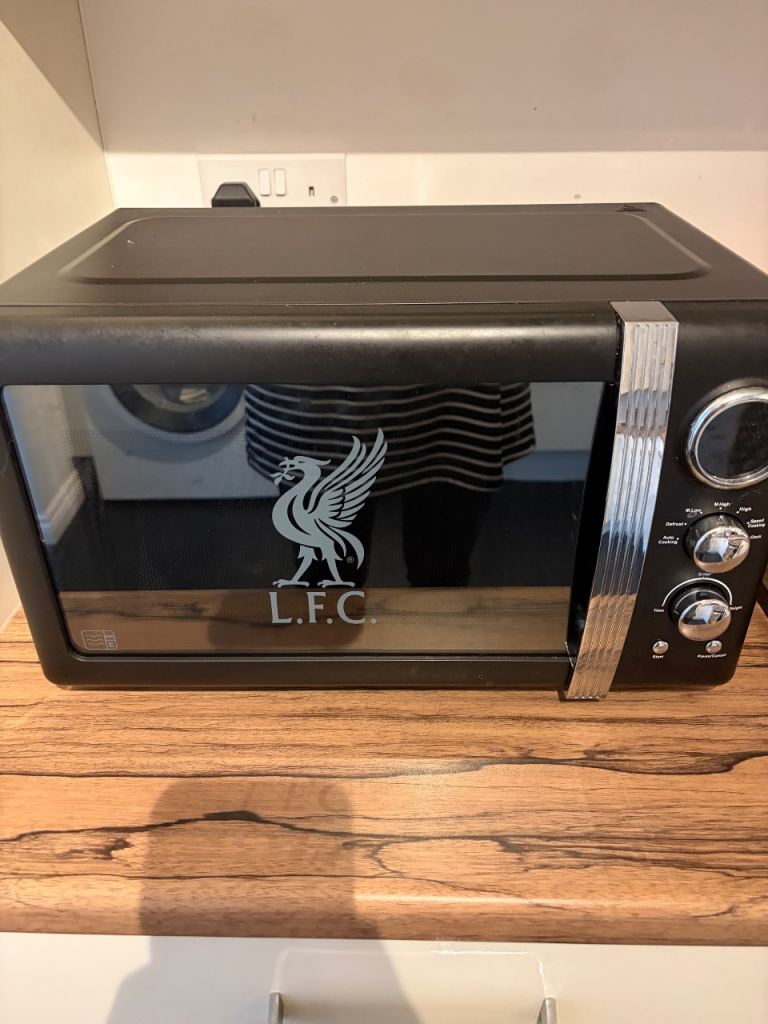 Liverpool FC Microwave - Black, Good Condition